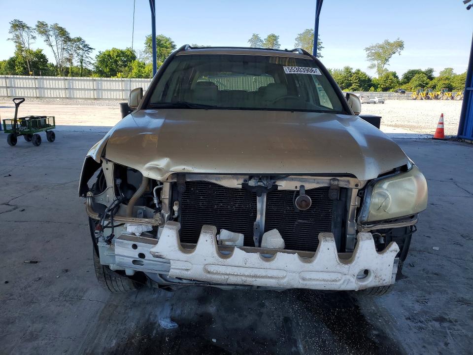 2004 Toyota Highlander VIN JTEGP21A740026674 COPART salvage auction — FRONT END, Ga - Cert Of Title-Salvage, sold $250 on 2026-07-30 (photo 5)