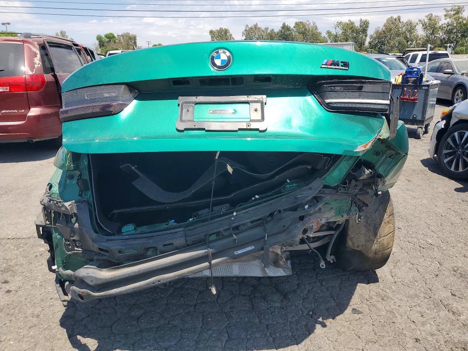 2024 BMW M3 VIN WBS33AY00RFT18587 COPART salvage auction — REAR END, Ca - Dis/Dlr/Exp Only Clean Title (P), sold $32,500 on 2026-07-27 (photo 6)