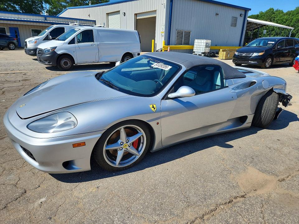 2001 Ferrari 360 VIN ZFFYT53A610126006 — COPART salvage auction photo