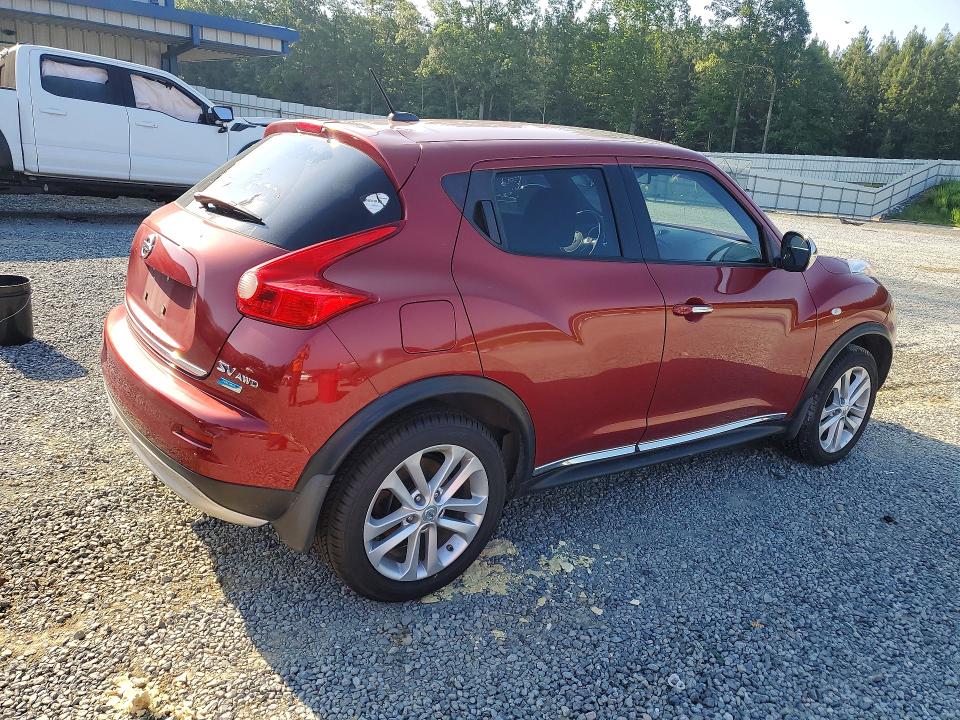 2012 Nissan Juke VIN JN8AF5MV4CT120123 COPART salvage auction — MINOR DENT/SCRATCHES, Nc - Dealer Only Clean Title (P), sold $2,500 on 2026-07-02 (photo 3)
