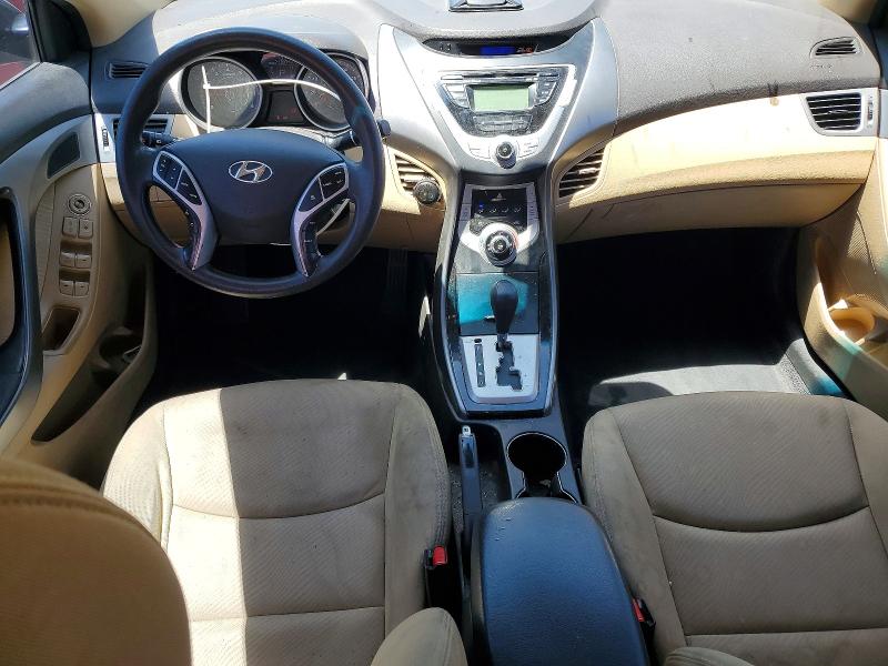 2012 Hyundai Elantra VIN KMHDH4AE1CU391972 COPART salvage auction — REAR END, Ca - Salvage Certificate, sold $975 on 2026-07-13 (photo 8)