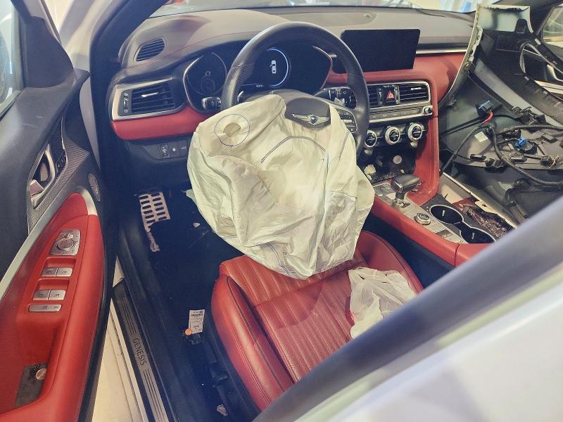 2023 Genesis G70 VIN KMTG34TA0PU112948 COPART salvage auction — FRONT END, TX - CERTIFICATE OF TITLE, sold $2,500 on 2026-07-21 (photo 8)