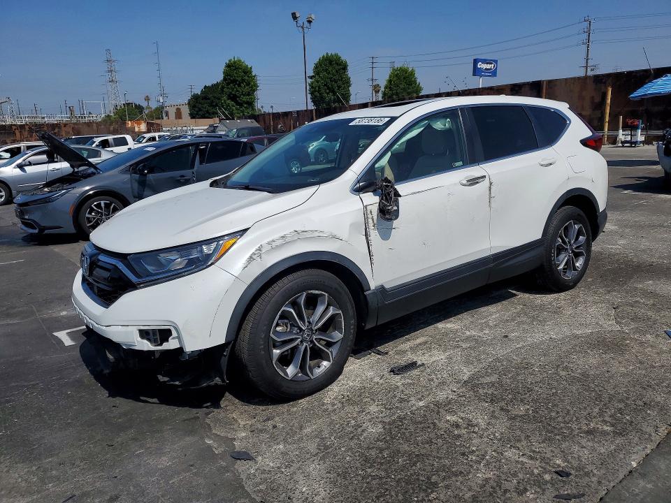2021 Honda Cr-v VIN 2HKRW1H56MH416266 COPART salvage auction — FRONT END, Ca - Salvage Certificate, sold $10,000 on 2026-07-31 (photo 1)