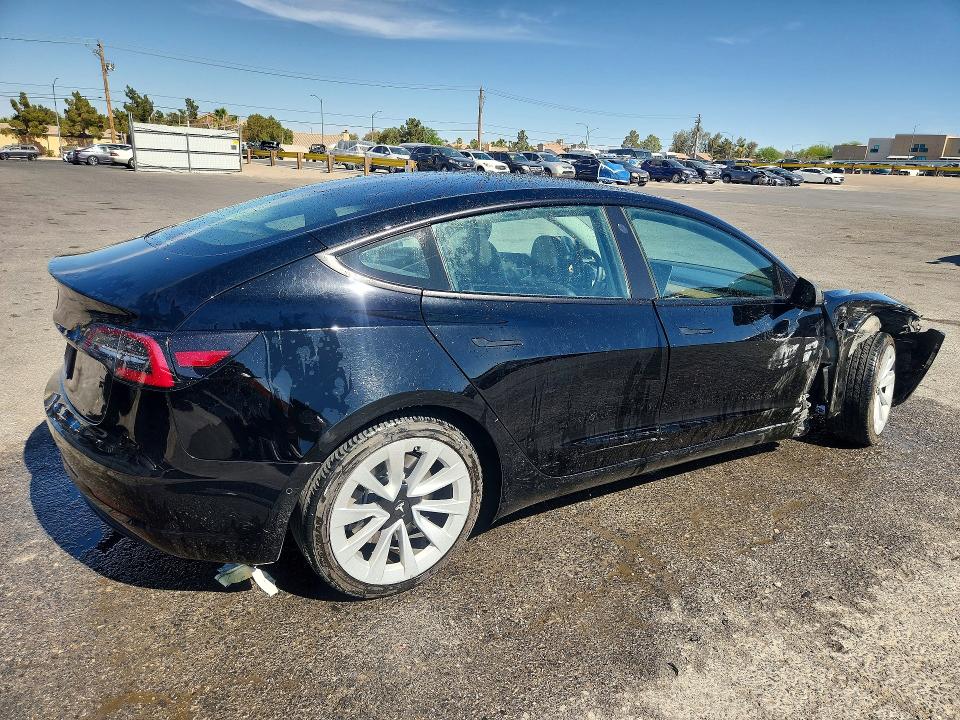 2022 Tesla Model 3 VIN 5YJ3E1EA4NF286594 COPART salvage auction — FRONT END, Nv - Salvage Title, sold $4,000 on 2026-07-06 (photo 3)