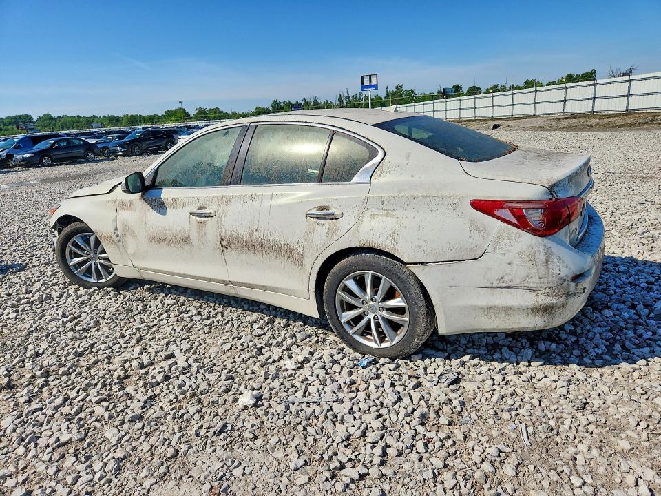2015 Infiniti Q50 VIN JN1BV7AR7FM400965 COPART salvage auction — FRONT END, Il - Salvage Certificate, sold $975 on 2026-07-29 (photo 2)