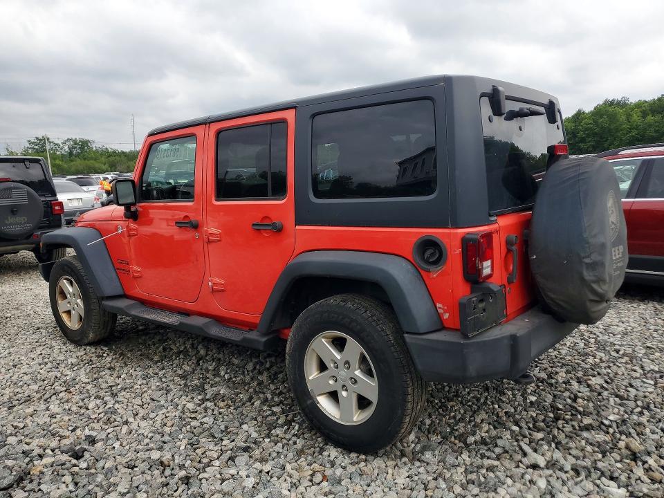 2013 Jeep Wrangler unlimited VIN 1C4BJWDG5DL582536 COPART salvage auction — FRONT END, Ma - Certificate Of Title, sold $2,100 on 2026-07-02 (photo 2)