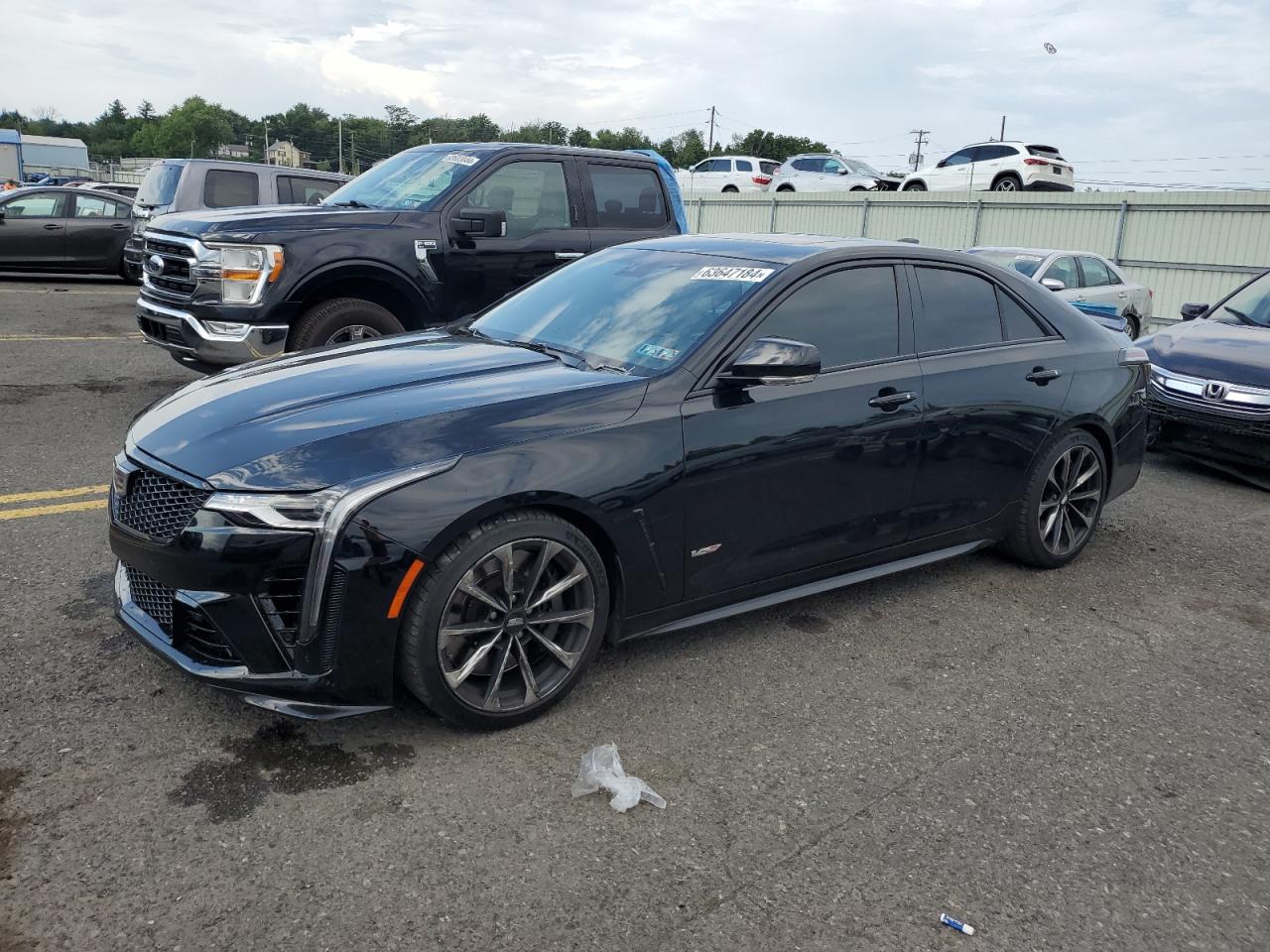 2022 Cadillac Ct4 VIN 1G6D75RP7N0411089 COPART salvage auction — VANDALISM, PA - CERTIFICATE OF SALVAGE, sold $22,300 on 2024-08-09 (photo 1)
