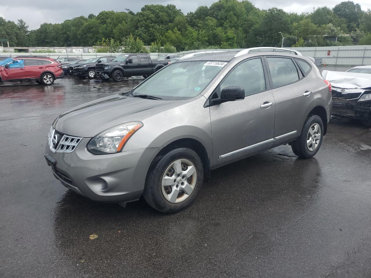 2014 NISSAN ROGUE VIN JN8AS5MV3EW722413 COPART salvage auction — FRONT END, MA - CERT OF TITLE-RECONSTRCTD COLL, sold $2,150 on 2024-08-28 (photo 1)