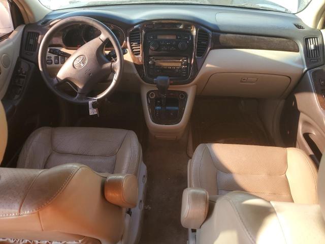 2001 Toyota Highlander VIN JTEHF21A510019628 COPART salvage auction — SIDE, CA - SALVAGE CERTIFICATE, sold $625 on 2026-07-28 (photo 8)