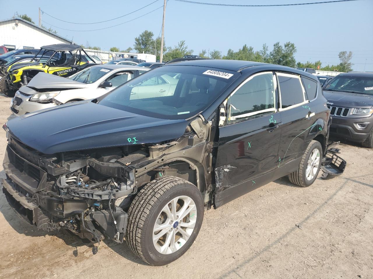 2018 FORD ESCAPE VIN 1FMCU0GD9JUA18626 COPART salvage auction — ALL OVER, IL - SALVAGE CERTIFICATE, sold $2,000 on 2024-10-07 (photo 1)