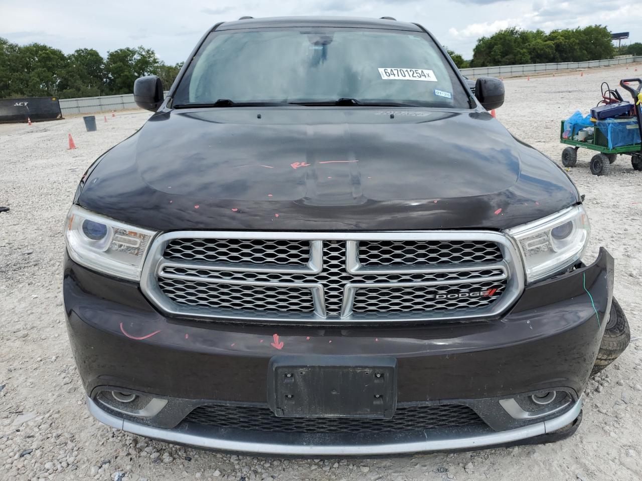 2017 Dodge Durango VIN 1C4RDHAGXHC833398 COPART salvage auction — FRONT END, TX - SALVAGE VEHICLE TITLE, sold $4,050 on 2024-09-12 (photo 5)