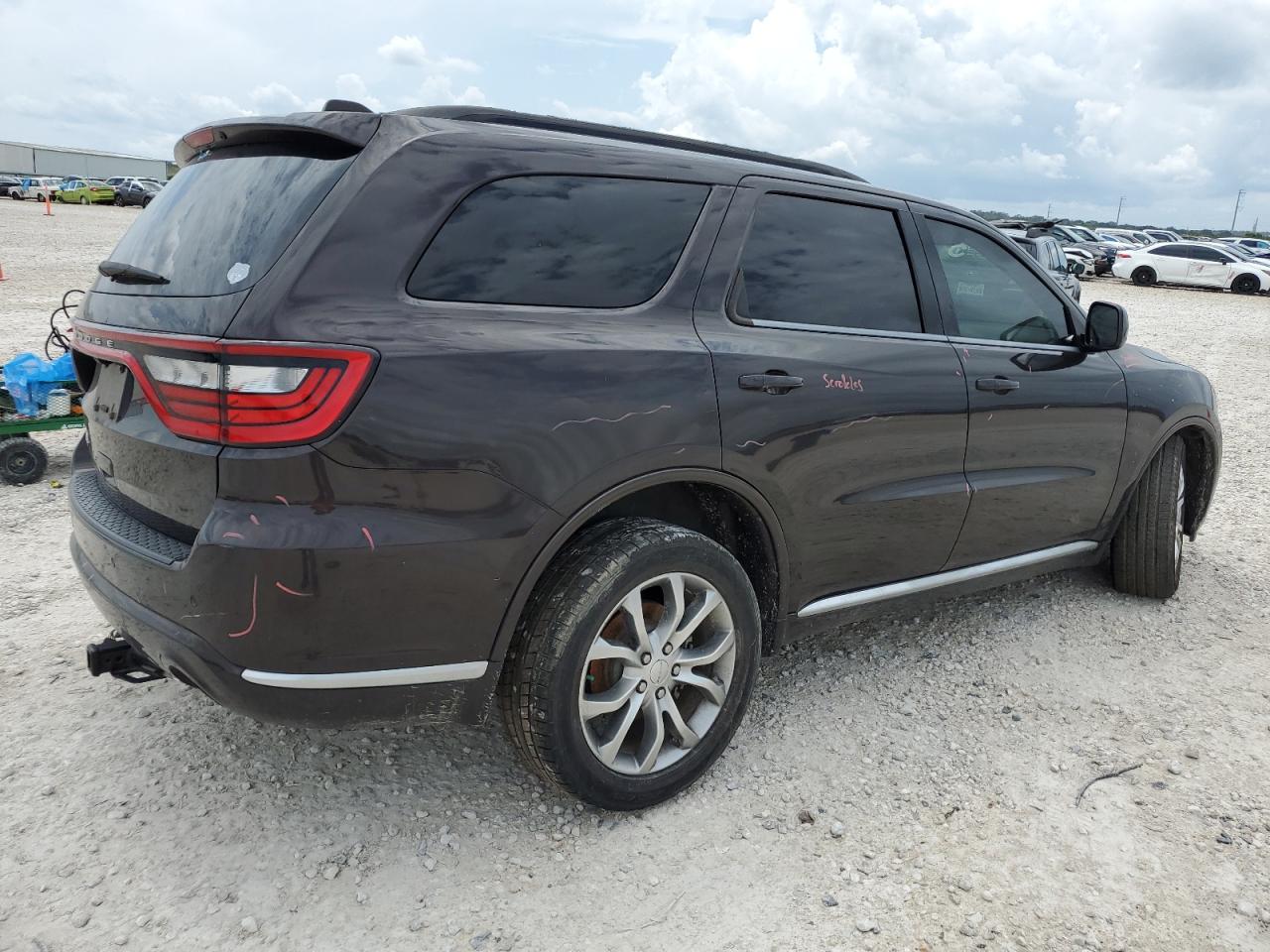 2017 Dodge Durango VIN 1C4RDHAGXHC833398 COPART salvage auction — FRONT END, TX - SALVAGE VEHICLE TITLE, sold $4,050 on 2024-09-12 (photo 3)