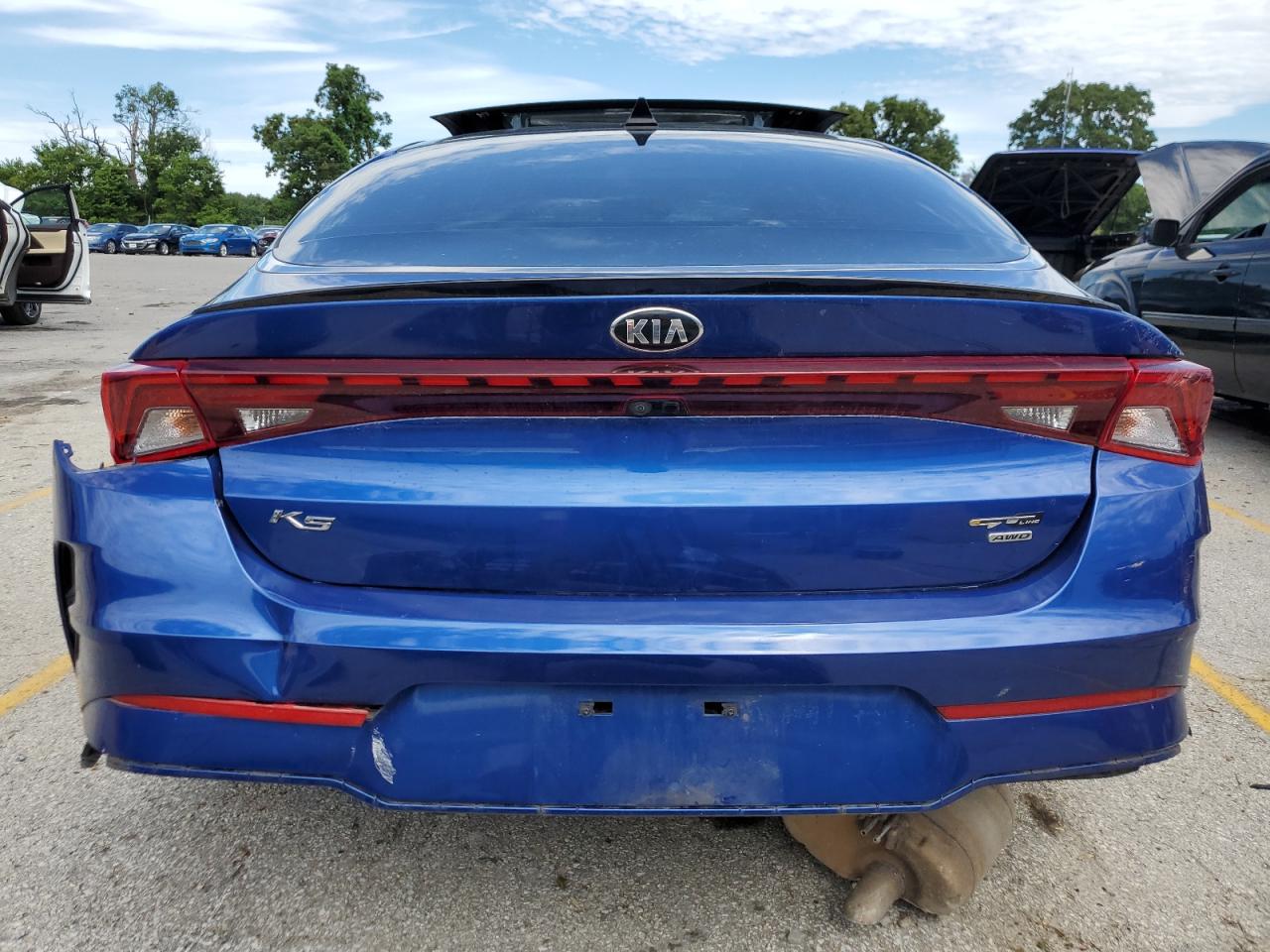 2021 Kia K5 VIN 5XXG64J2XMG057010 COPART salvage auction — All Over, ID - SALVAGE CERTIFICATE OF TITLE, sold $950 on 2026-06-23 (photo 6)