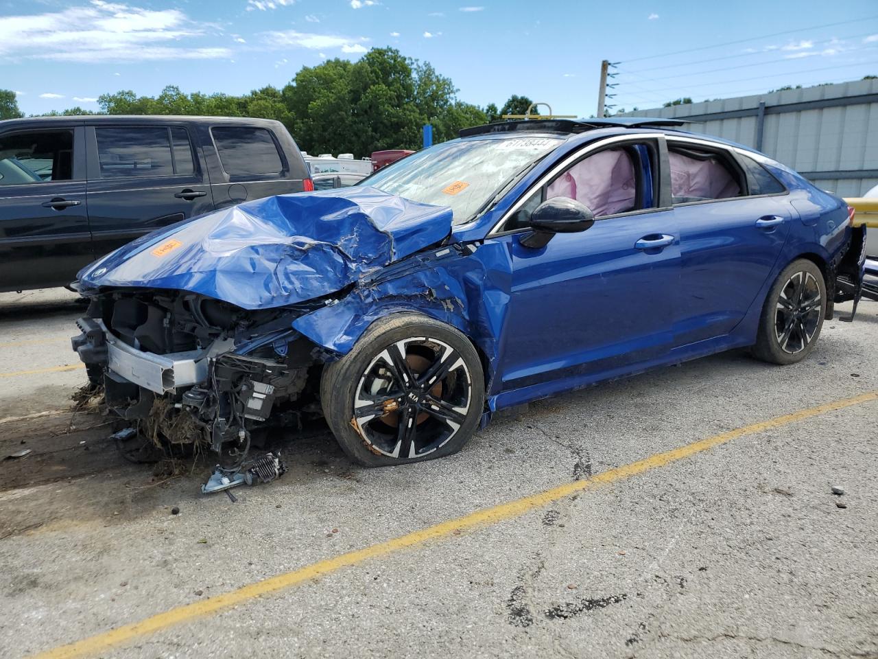2021 Kia K5 VIN 5XXG64J2XMG057010 COPART salvage auction — All Over, ID - SALVAGE CERTIFICATE OF TITLE, sold $950 on 2026-06-23 (photo 1)
