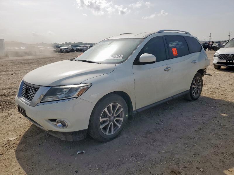 2015 Nissan Pathfinder VIN 5N1AR2MN0FC659792 COPART salvage auction — REAR END, TX - SALVAGE VEHICLE TITLE (P), sold $700 on 2026-07-02 (photo 1)
