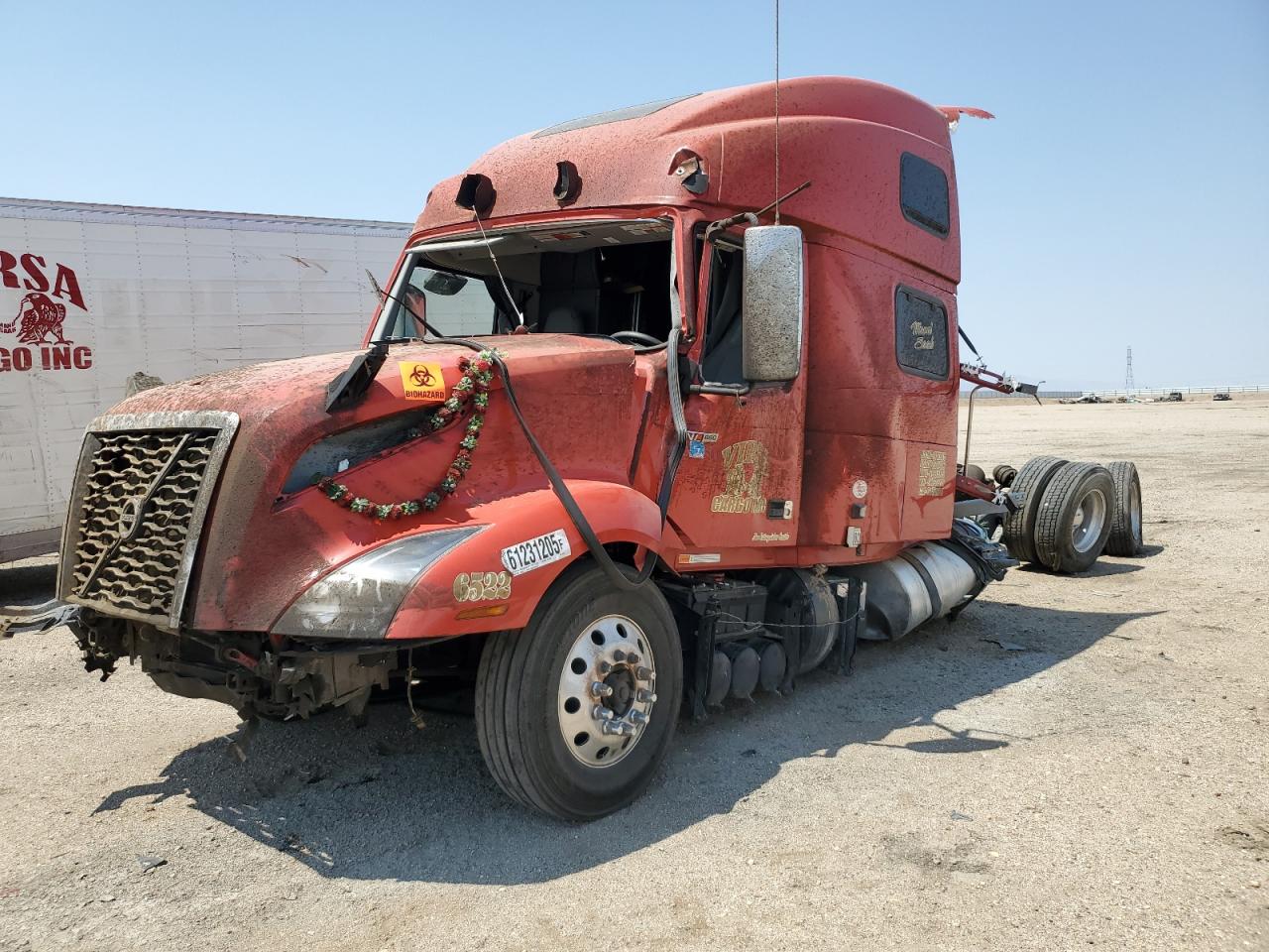 2025 Volvo Vn VIN 4V4NC9EHXSN691970 COPART salvage auction — All Over, CA - SALVAGE CERTIFICATE, sold $25,750 on 2026-05-21 (photo 2)