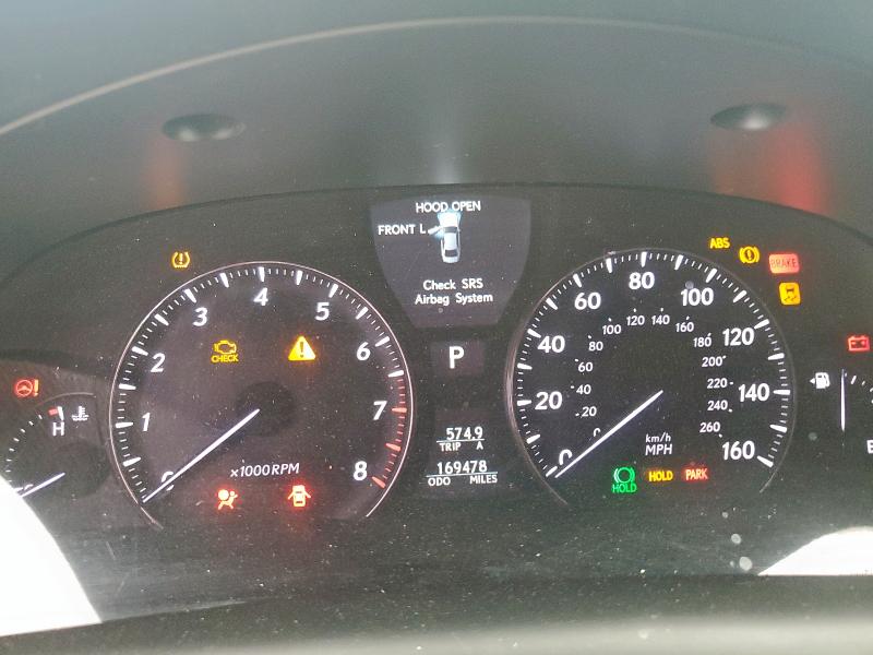 2011 Lexus Ls VIN JTHBL5EF7B5106573 COPART salvage auction — FRONT END, Tx - Salvage Vehicle Title, sold $250 on 2026-07-27 (photo 9)