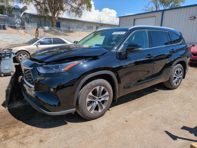 2022 Toyota Highlander VIN 5TDHZRBH0NS593539 COPART salvage auction — FRONT END, Nm - Cert Of Title-Salvage, sold $200 on 2026-07-30 (photo 1)