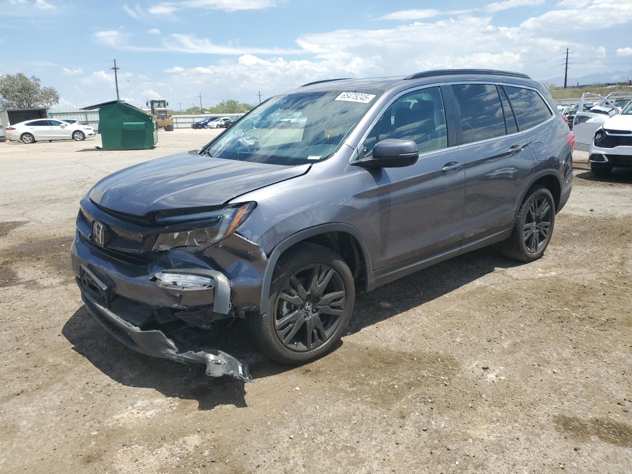 2021 Honda Pilot VIN 5FNYF6H23MB085708 — COPART salvage auction photo