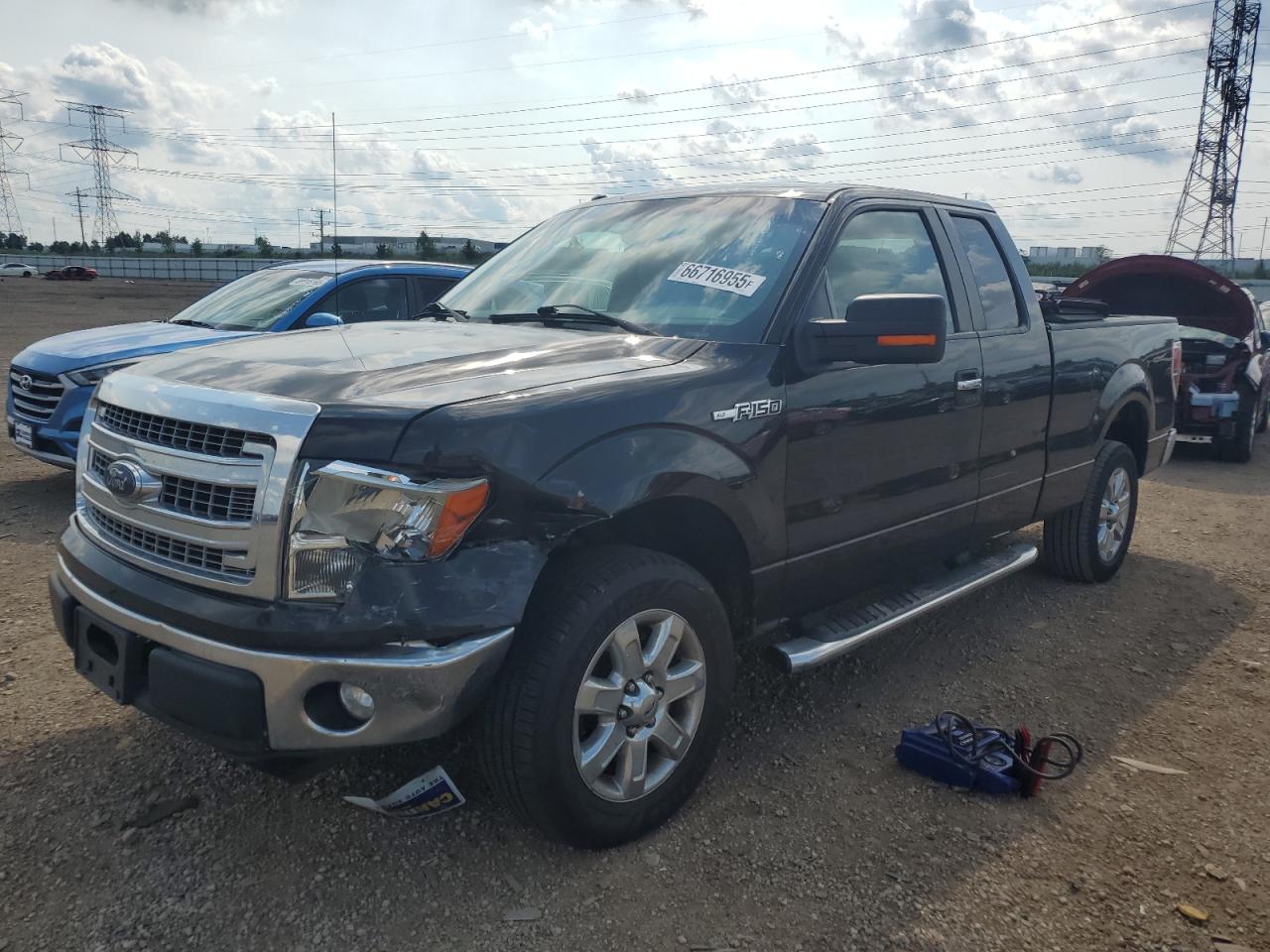 2013 Ford F-150 VIN 1FTEX1CM3DFB52573 COPART salvage auction — Front End, IL - SALVAGE CERTIFICATE, sold $2,650 on 2026-06-23 (photo 1)
