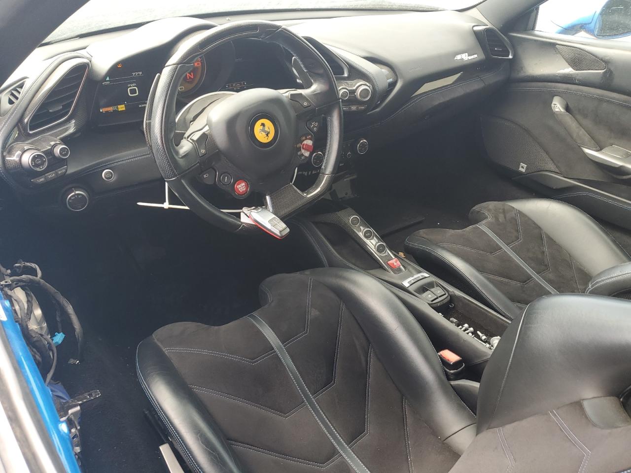 2017 Ferrari 488 Spider VIN ZFF80AMA3H0220631 COPART salvage auction — Front End, Salvage Title, sold $170,000 on 2021-09-27 (photo 8)