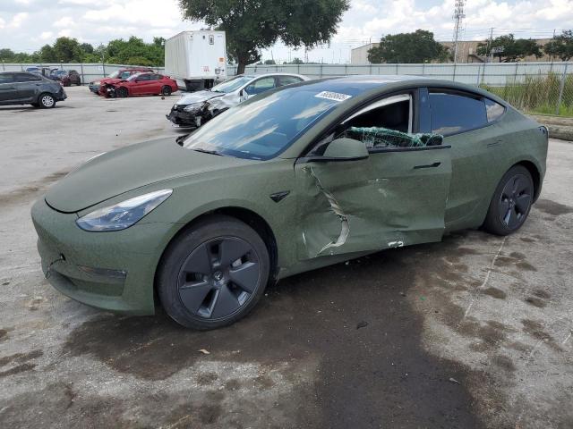 2022 Tesla Model 3 VIN 5YJ3E1EB2NF257099 — COPART salvage auction photo