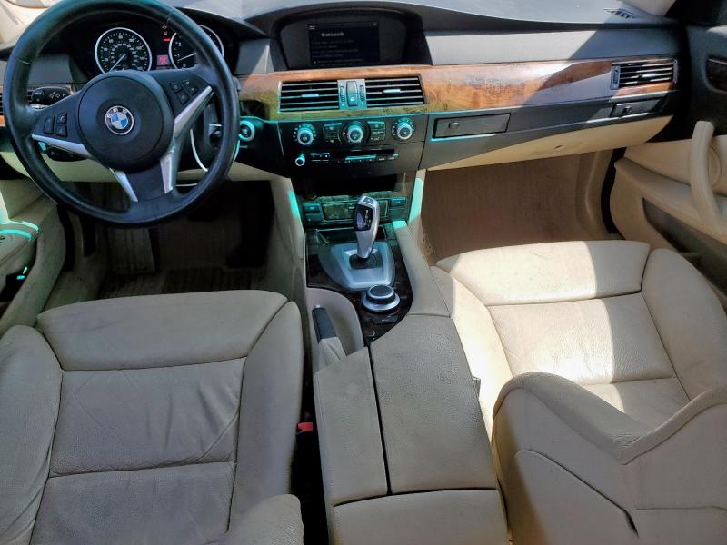 2008 BMW 5er VIN WBANU535X8CT08685 COPART salvage auction — FRONT END, Tx - Salvage Vehicle Title, sold $325 on 2026-07-02 (photo 8)