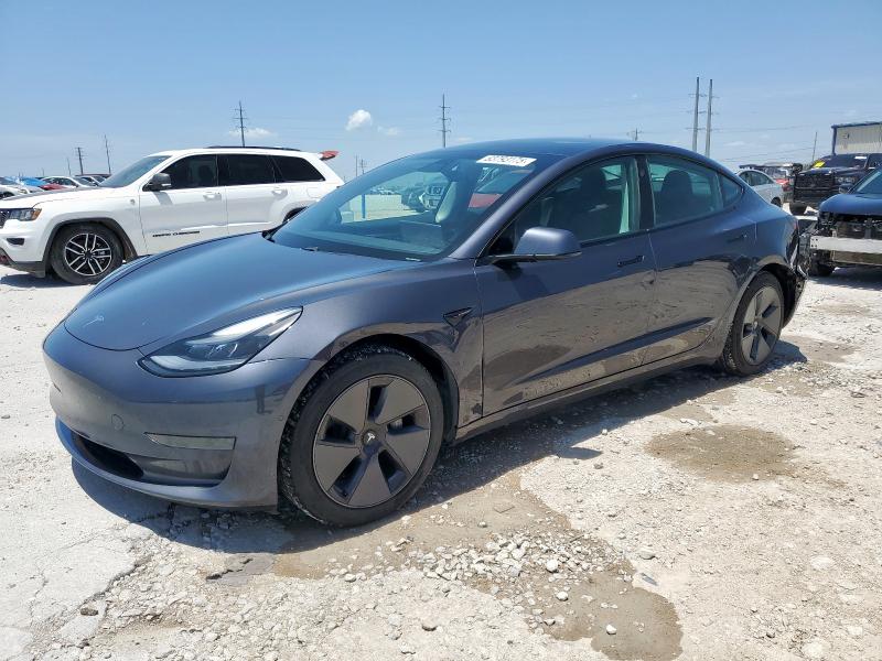 2021 Tesla Model 3 VIN 5YJ3E1EA7MF029847 COPART salvage auction — SIDE, Tx - Certificate Of Title, sold $3,900 on 2026-07-28 (photo 1)