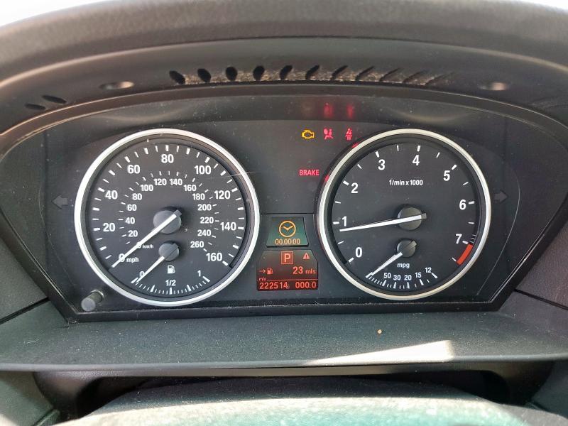 2008 BMW 5er VIN WBANU535X8CT08685 COPART salvage auction — FRONT END, Tx - Salvage Vehicle Title, sold $325 on 2026-07-02 (photo 9)