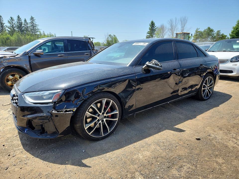 2020 Audi S4 VIN WAUC4AF43LA051330 COPART salvage auction — SIDE, On - Permit No Brand - Unfit, sold $17,250 on 2026-08-11 (photo 1)