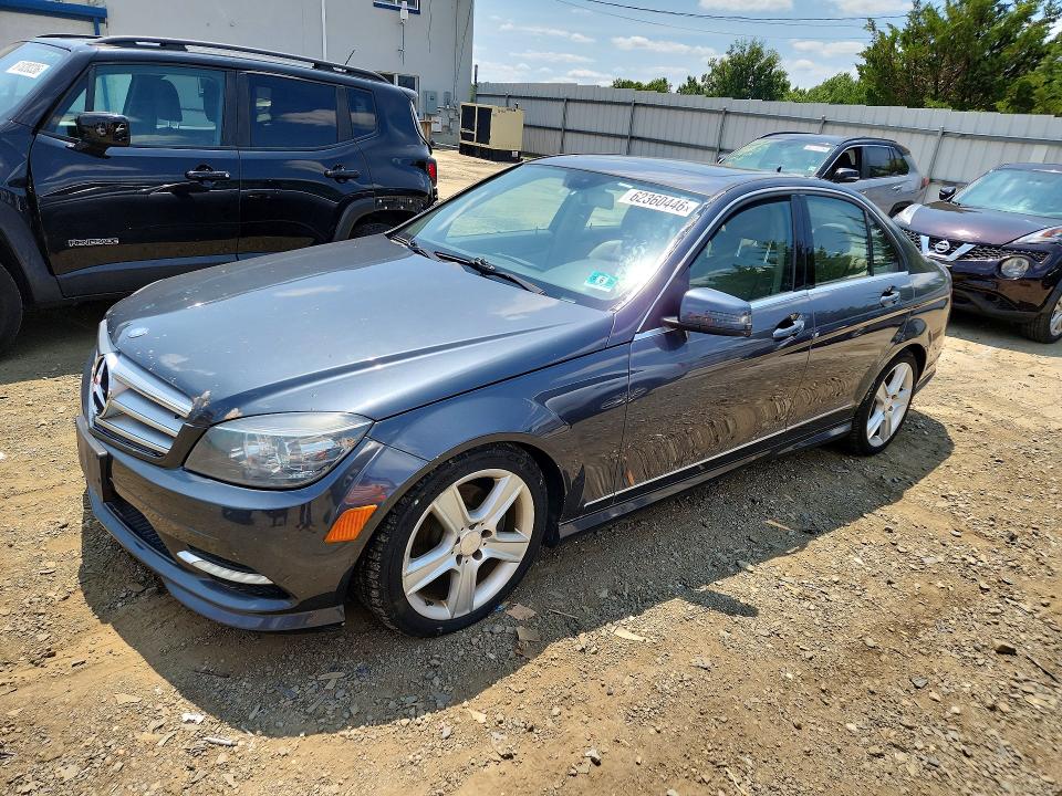 2011 Mercedes-benz C class VIN WDDGF8BB6BR175819 COPART salvage auction — NORMAL WEAR, Nj - Certificate Of Title, sold $775 on 2026-08-03 (photo 1)