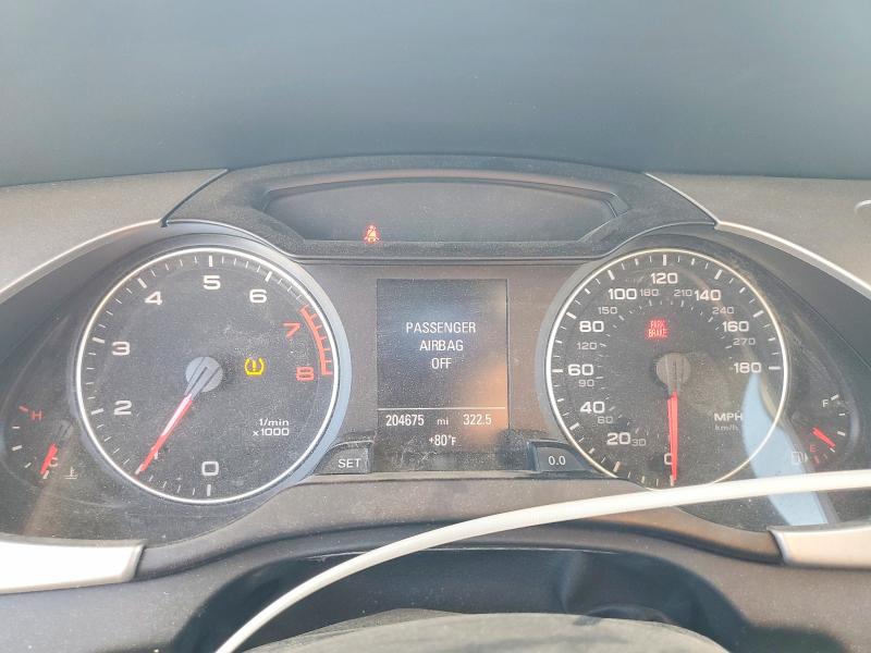 2011 Audi A4 VIN WAUHFAFL0BN034256 COPART salvage auction — FRONT END, GA - CERT OF TITLE-REBUILT SALVAGE (P), sold $475 on 2026-07-27 (photo 9)