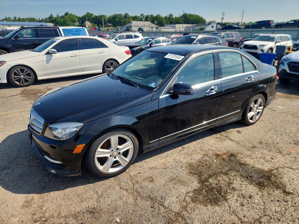 2011 Mercedes-benz C class VIN WDDGF8BB6BR177361 COPART salvage auction — MECHANICAL, PA - CERTIFICATE OF SALVAGE, sold $175 on 2026-07-28 (photo 1)