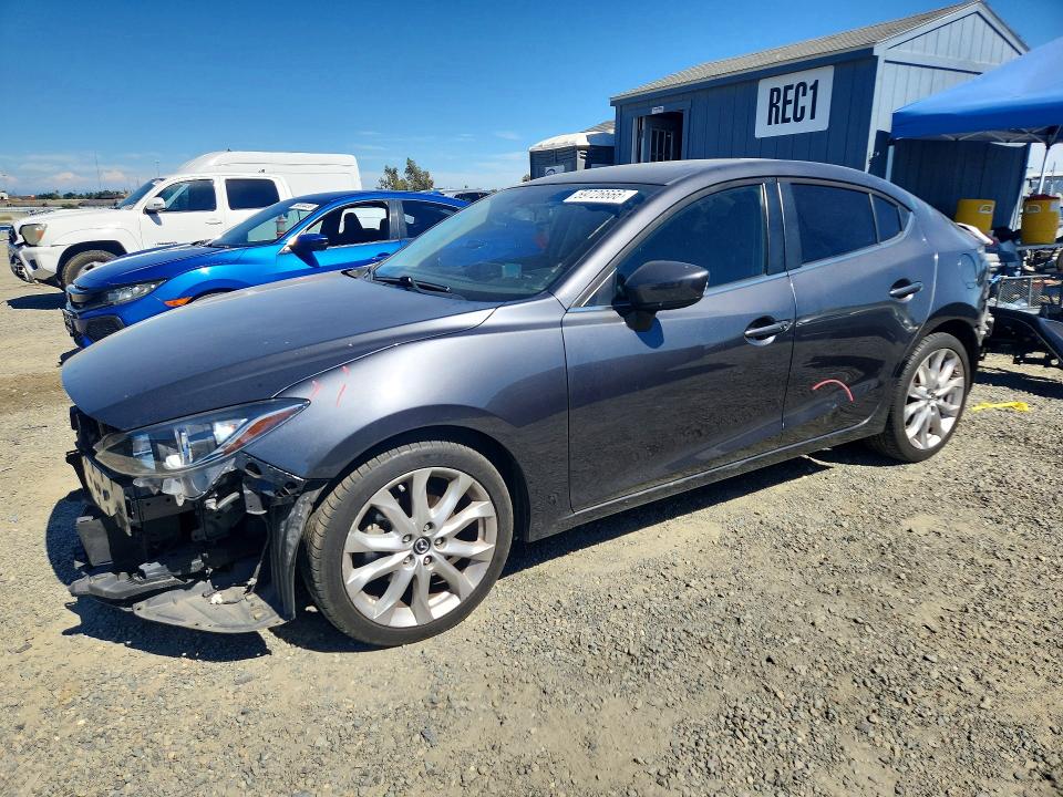 2016 Mazda 3 VIN JM1BM1W3XG1298582 COPART salvage auction — REAR END, Ca - Salvage Certificate, sold $2,050 on 2026-07-16 (photo 1)