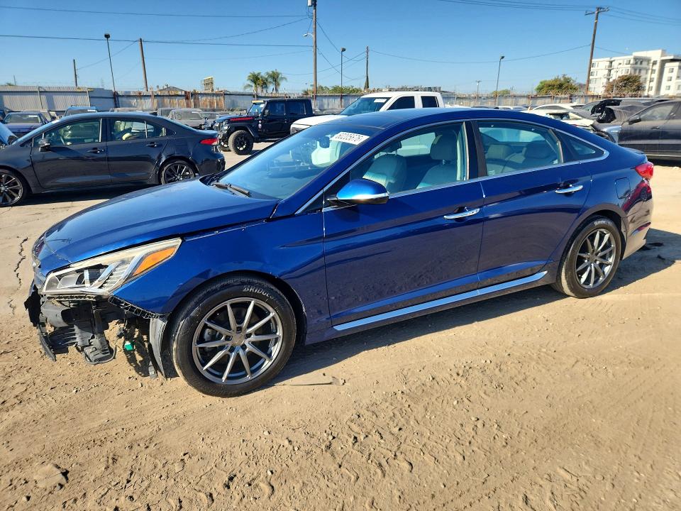 2023 Hyundai Sonata VIN 5NPE34AF3FH079473 COPART salvage auction — FRONT END, Ca - Salvage Certificate (P), sold $875 on 2026-07-27 (photo 1)