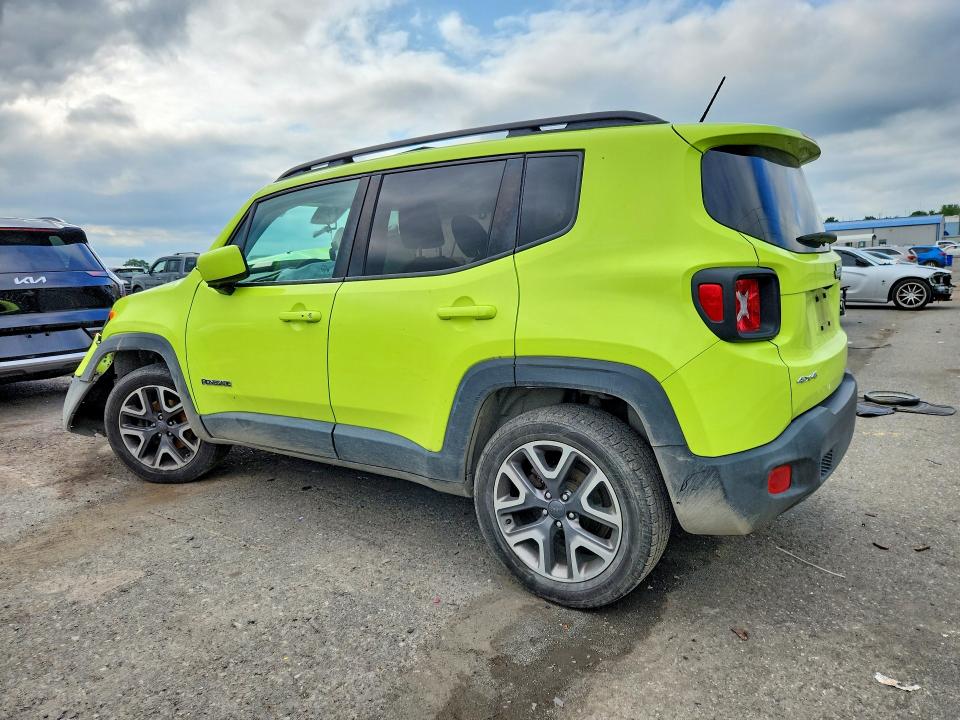 2017 Jeep Renegade VIN ZACCJBBB5HPF58307 COPART salvage auction — FRONT END, Pa - Certificate Of Salvage, sold $650 on 2026-08-14 (photo 2)