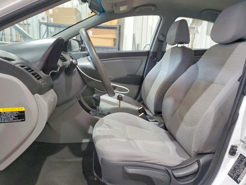 2017 Hyundai Accent VIN KMHCT4AE8HU305929 COPART salvage auction — FRONT END, Tx - Salvage Vehicle Title, sold $1,650 on 2026-07-27 (photo 7)