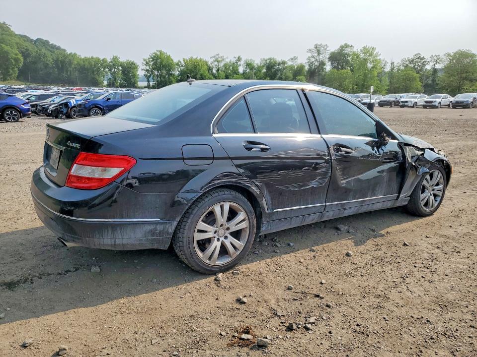 2011 Mercedes-benz C class VIN WDDGF8BB0BR134053 COPART salvage auction — SIDE, NY - MV-907A SALVAGE CERTIFICATE, sold $625 on 2026-08-06 (photo 3)