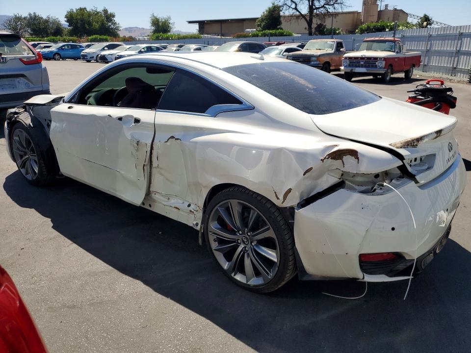 2019 Infiniti Q60 VIN JN1FV7EK2KM360058 COPART salvage auction — SIDE, CA - SALVAGE CERTIFICATE, sold $8,300 on 2026-08-11 (photo 2)