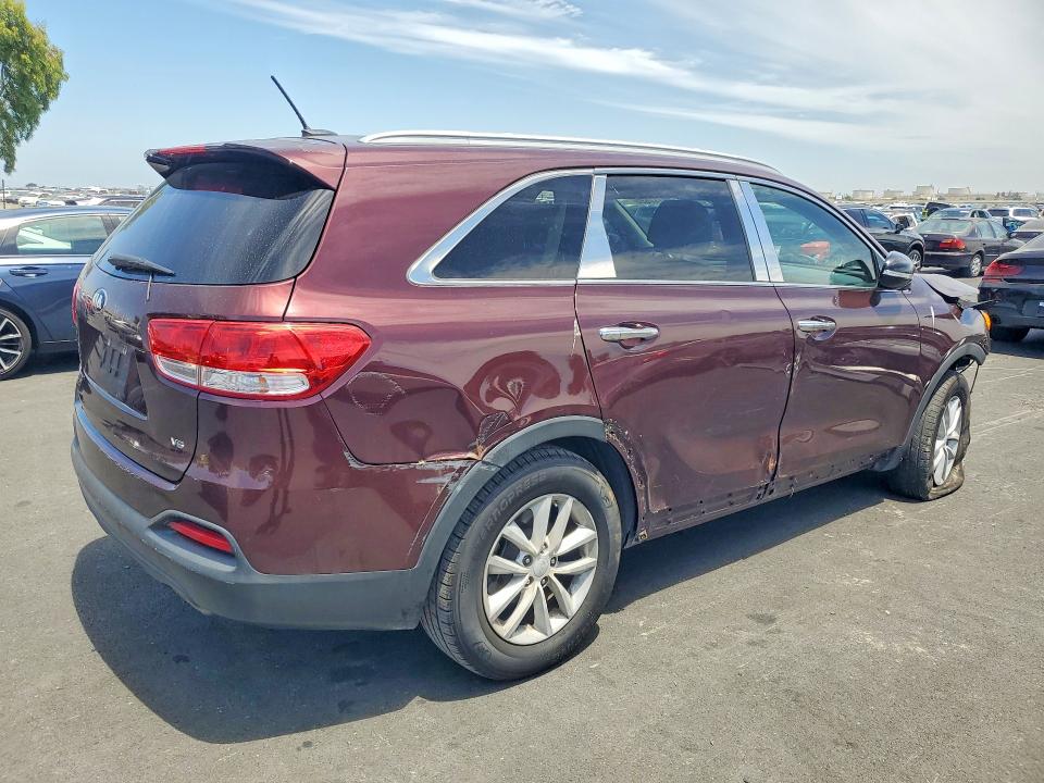 2017 Kia Sorento VIN 5XYPGDA54HG309715 COPART salvage auction — FRONT END, Ca - Salvage Certificate, sold $625 on 2026-07-27 (photo 3)