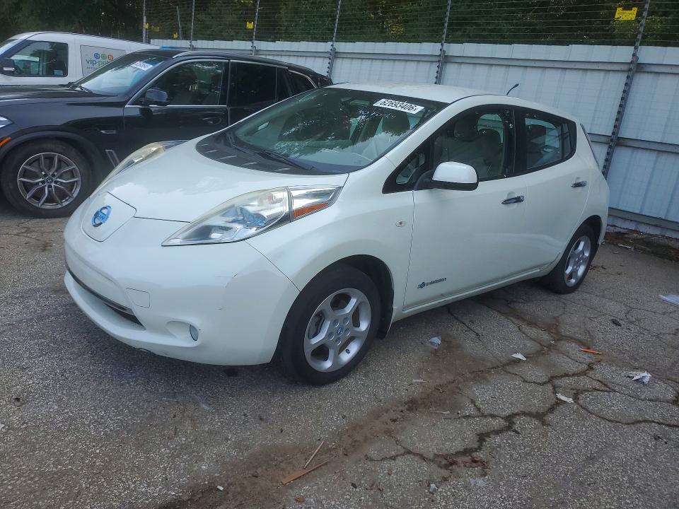 2012 Nissan Leaf VIN JN1AZ0CP8CT026015 COPART salvage auction — FRONT END, Ga - Certificate Of Title, sold $2,700 on 2026-07-31 (photo 1)