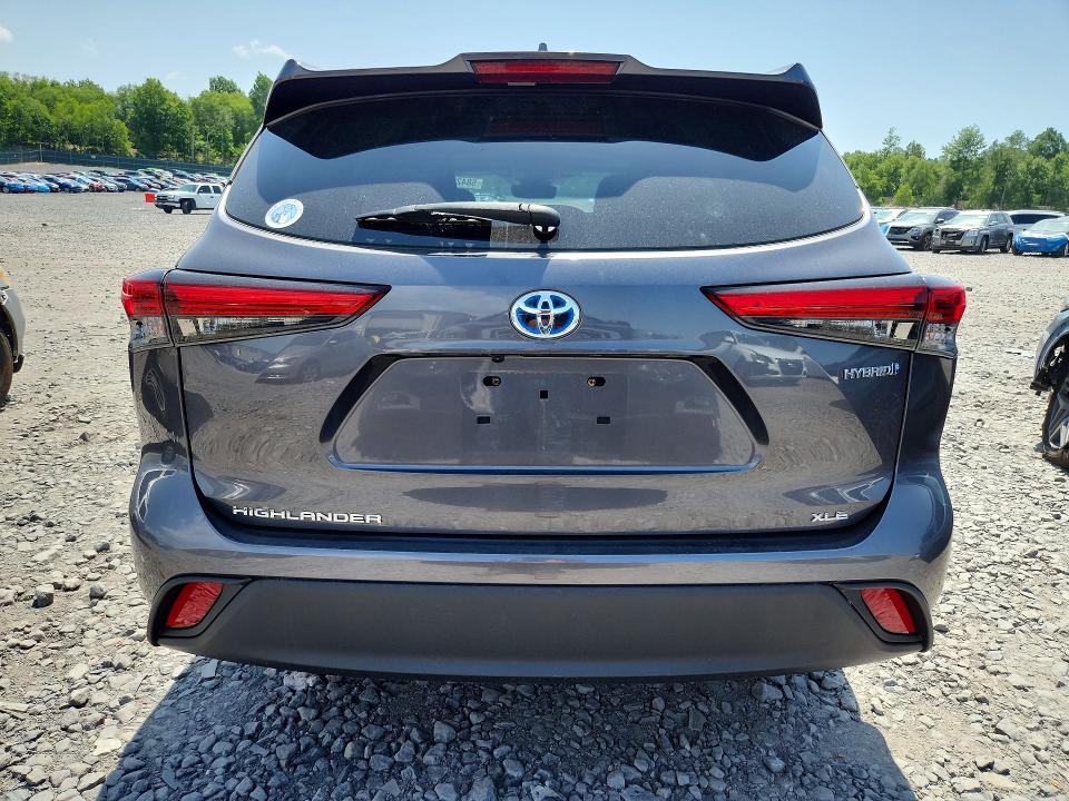 2022 Toyota Highlander VIN 5TDGBRCH5NS537756 COPART salvage auction — FRONT END, Pa - Certificate Of Salvage, sold $12,400 on 2026-07-15 (photo 6)