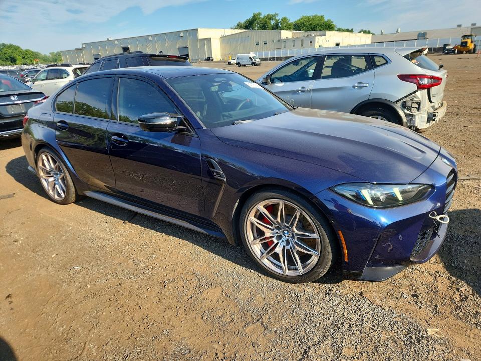 2026 BMW M3 VIN WBS33HJ0XTFV71328 COPART salvage auction — SIDE, Ct - Cert Of Title-Salvage, sold $10,200 on 2026-07-21 (photo 4)