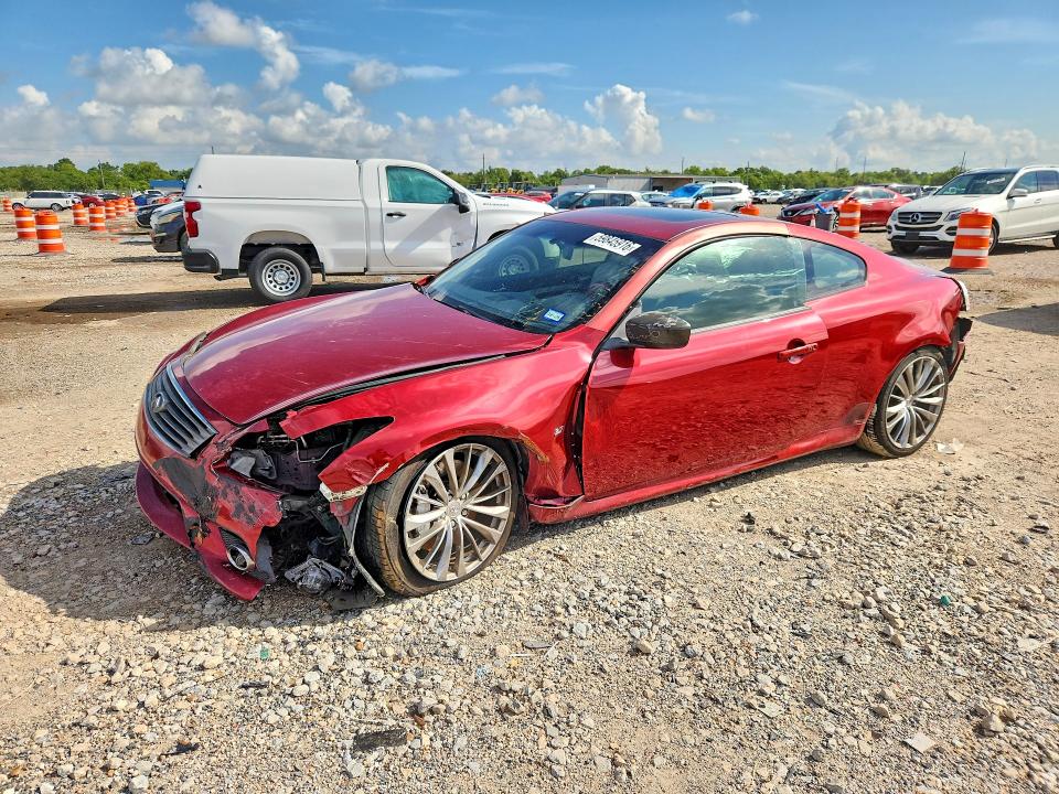 2014 Infiniti Q60 VIN JN1CV6EK3EM113178 COPART salvage auction — FRONT END, Tx - Certificate Of Title, sold $650 on 2026-07-20 (photo 1)