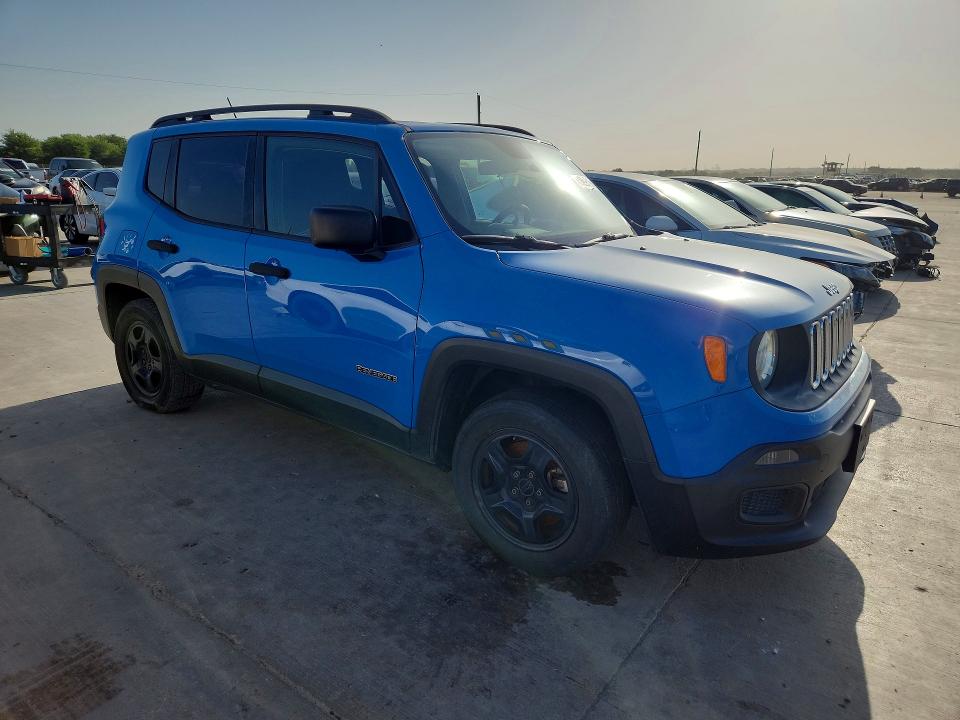 2015 Jeep Renegade VIN ZACCJAAH0FPC10394 COPART salvage auction — MECHANICAL, Tx - Certificate Of Title (P), sold $1,200 on 2026-07-30 (photo 4)