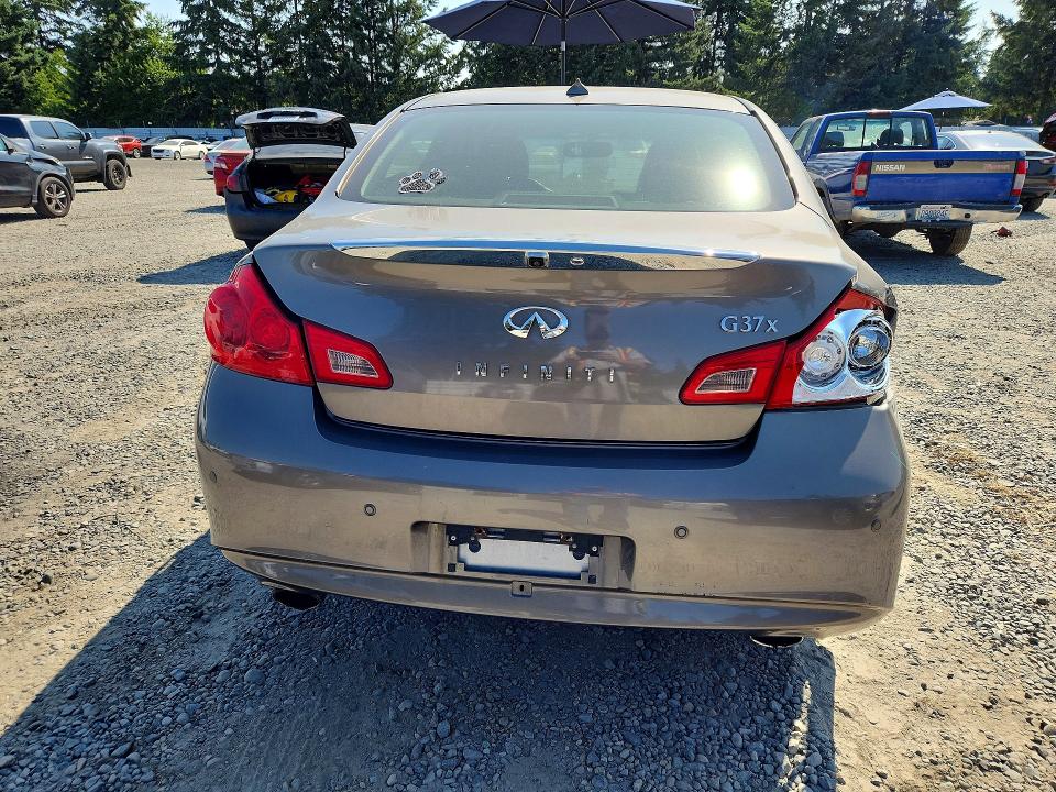 2012 Infiniti G VIN JN1CV6AR4CM682671 COPART salvage auction — REAR END, Wa - Bill Of Sale, sold $650 on 2026-07-24 (photo 6)