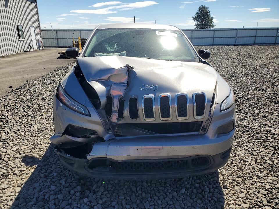 2016 Jeep Cherokee VIN 1C4PJMABXGW343490 COPART salvage auction — FRONT END, Wa - Vehicle Cert Of Ownership-Titl, sold $875 on 2026-07-22 (photo 5)