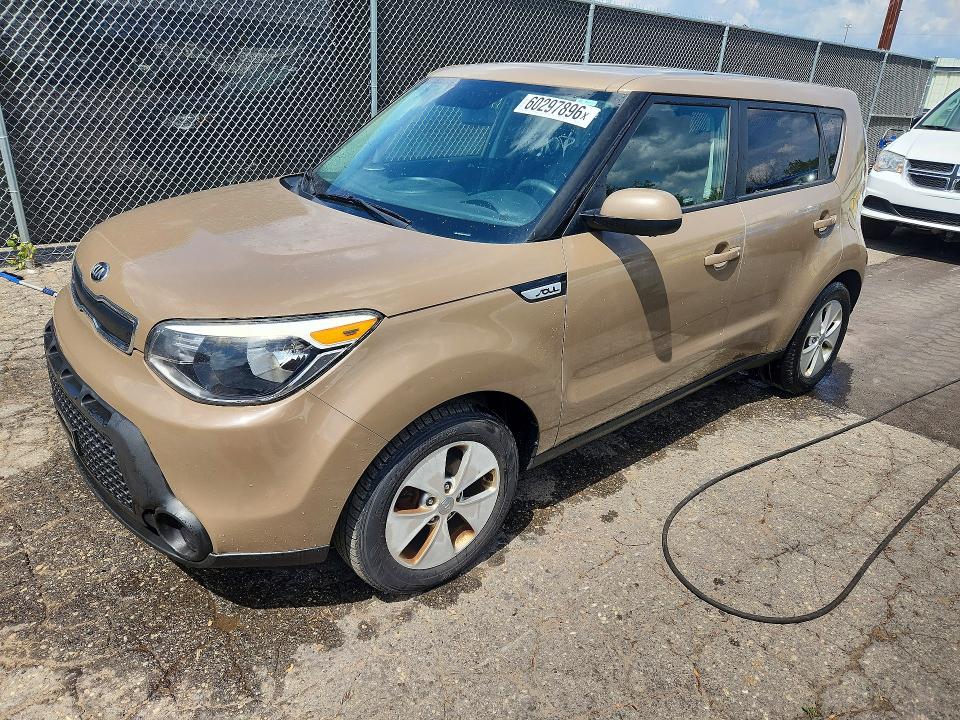 2015 Kia Soul VIN KNDJN2A25F7119437 COPART salvage auction — MINOR DENT/SCRATCHES, Oh - Dealer Only Clean Title, sold $825 on 2026-07-31 (photo 1)
