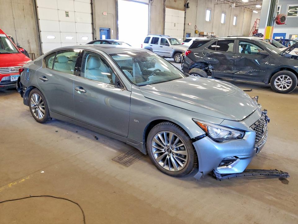 2020 Infiniti Q50 VIN JN1EV7AR0LM252702 COPART salvage auction — FRONT END, Mn - Cert Of Title-Salvage, sold $525 on 2026-07-21 (photo 4)