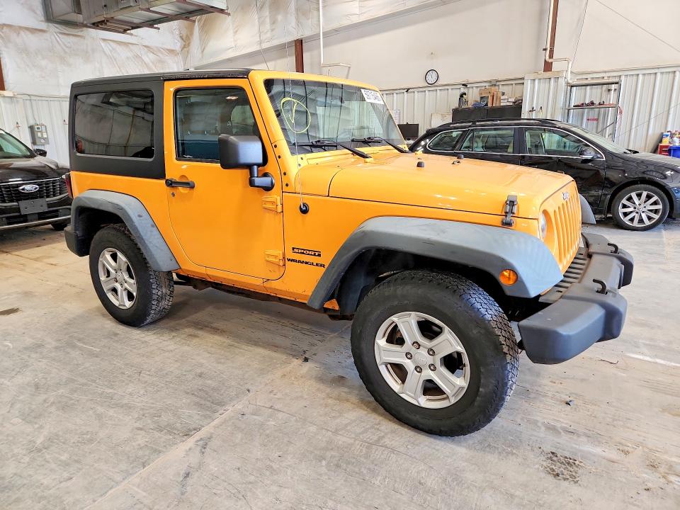2012 Jeep Wrangler / VIN 1C4AJWAGXCL119788 COPART salvage auction — REAR END, Wi - Certificate Of Title, sold $2,900 on 2026-07-27 (photo 4)